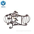 Garden iron flower stand indoor outdoor flower shelf